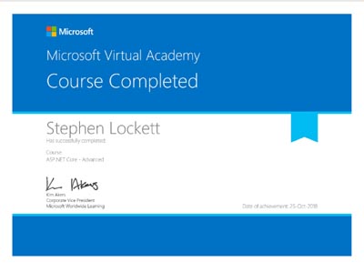 ASP.NET Core - Advanced Certification Logo