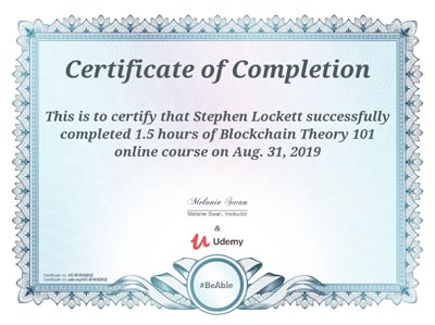 Blockchain Theory 101 Certification Logo